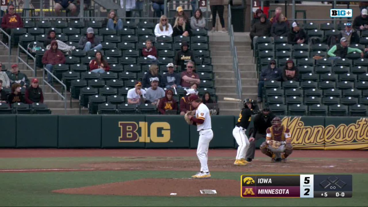 Moore to the moon 🚀 The reigning B1G Player of the Week hits his second home run of the game! #Hawkeyes