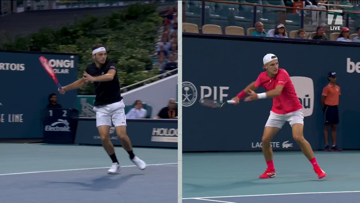 Jim Courier with an astute analysis of Fritz and Mensik's forehands 🤓 #MiamiOpen