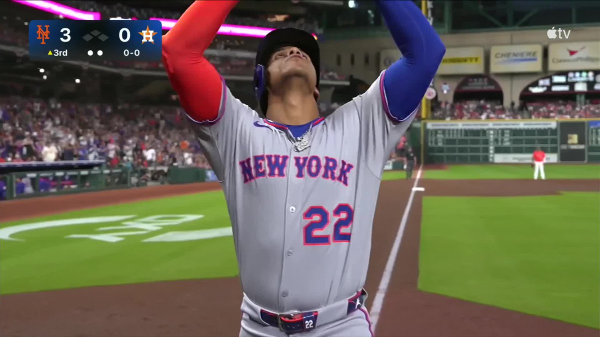 Juan Soto is a New York Met. (via Apple TV)