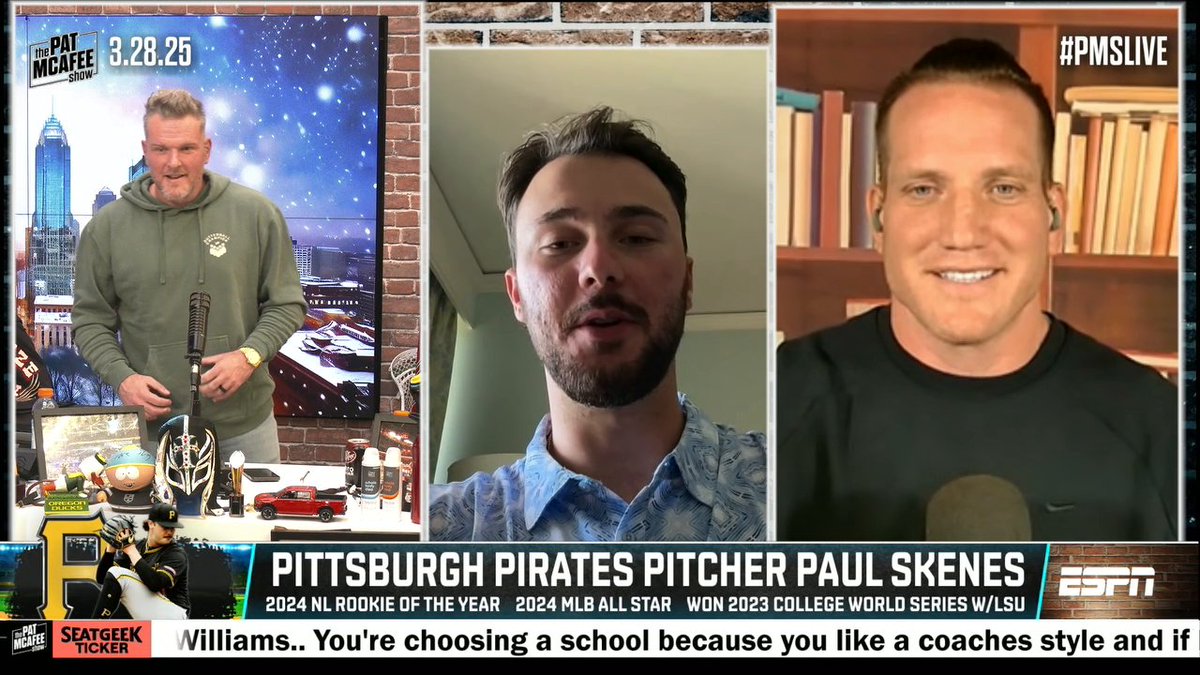 “To win the division. That’s been the messaging all spring and that’s the messaging now.” ✍️ Paul Skenes on the Pittsburgh Pirates’ goals for this upcoming season. (via Pat McAfee)