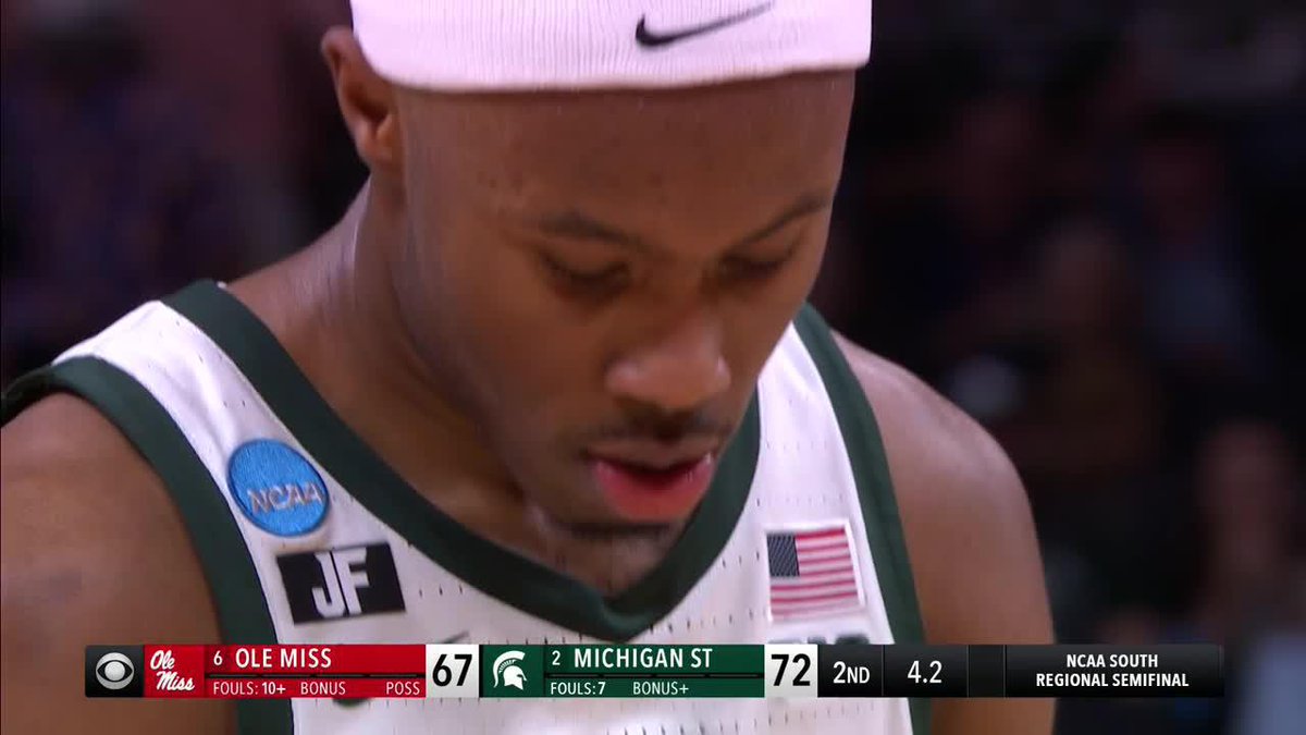 SPARTY IS ELITE 🙌 #MarchMadness