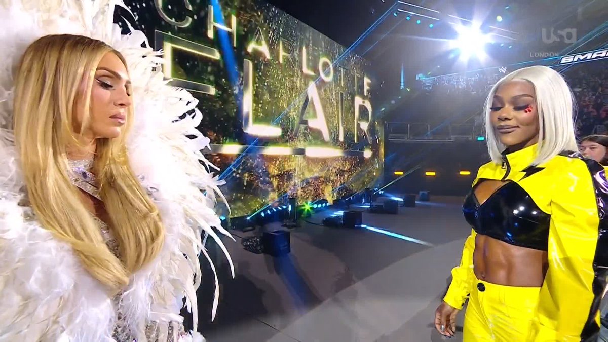 .Jade Cargill 👀 Charlotte Flair Is there a storm in the forecast?? 🌩️ #SmackDown