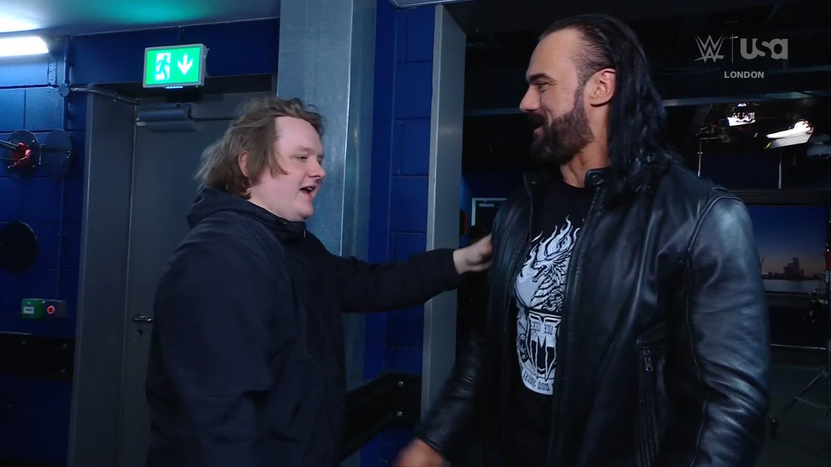 .Lewis Capaldi is in the house tonight! 🤩 Drew #SmackDown
