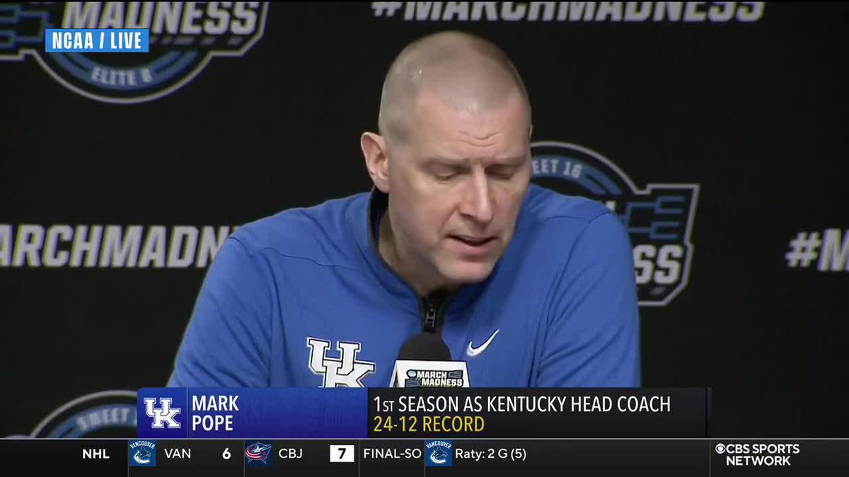 "We'll be talking about these guys 10 years from now." Mark Pope is very proud of the players he coached in his first year as head coach of Kentucky.