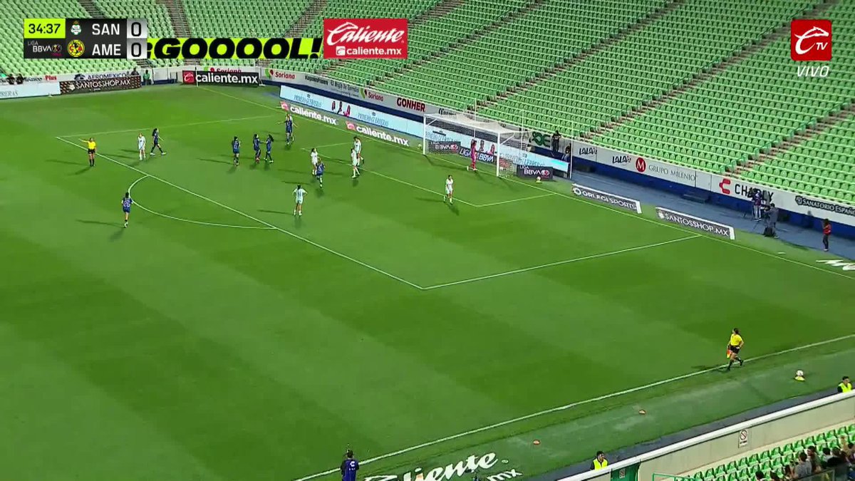 GOLAZOOOO DE ALEXAAAA🤩💛✨ La jugada perfecta de Montse Saldívar y la gran definición de Alexa Soto para el primer gol del América Femenil👑💕🦅