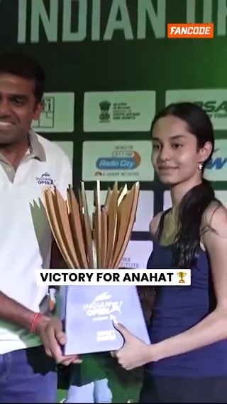 The Championship win for Anahat Singh! 🏆