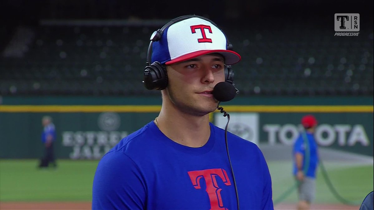Great having Jack Leiter on the postgame show after tonight’s win and his FIRST CAREER WIN! Be sure to join us on Rangers Gameday live on the field before and after games!