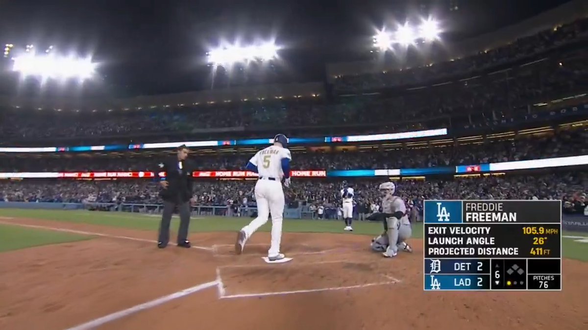 Freddie Freeman game-tying home run against his former teammate Jack Flaherty!