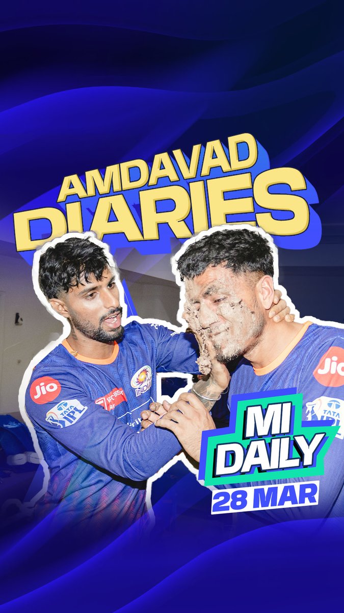 𝗠𝗮𝘀𝘁𝗶, 𝘁𝗿𝗮𝗶𝗻𝗶𝗻𝗴 & 𝗠𝘂𝗷𝗲𝗲𝗯 𝗰𝗵𝗮 𝗯𝗶𝗿𝘁𝗵𝗱𝗮𝘆 🙌 Know more about our eventful Amdavad day in today's #MIDaily ➡️ #MumbaiIndians #PlayLikeMumbai #GTvMI