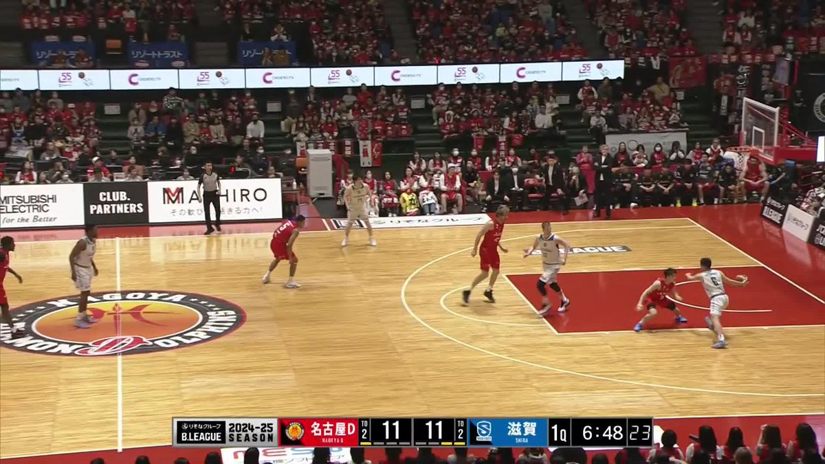 火花が散る明星大学マッチアップ🔥 名古屋D#3 加藤と滋賀#6 岡田がB1の舞台で激突！ 加藤嵩都 名古屋ダイヤモンドドルフィンズ 公式 岡田泰希 滋賀レイクス SHIGA LAKES 📡バスケットLIVEで生配信中 #Bリーグ #りそなグループ