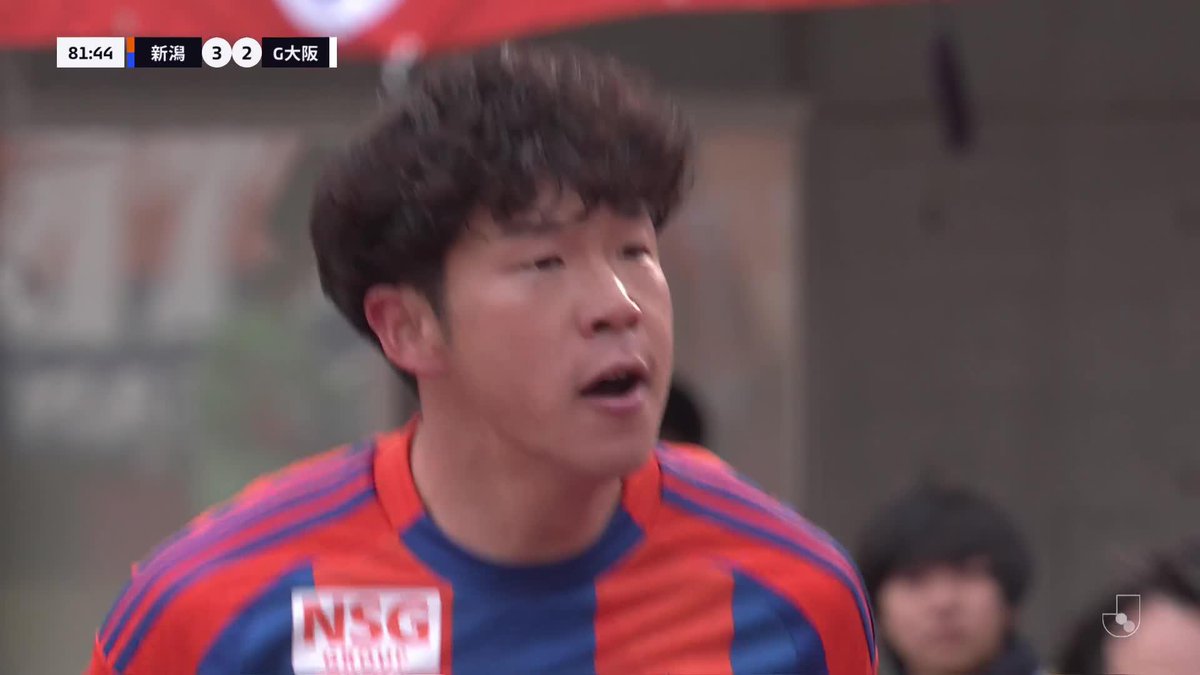 #矢村健 の冷静さが光る一発✨️ 🎦 ゴール動画 🏆 明治安田J1リーグ 第7節 🆚 新潟vsG大阪 🔢 3-2 ⌚️ 82分 ⚽️ 矢村 健(新潟) #Jリーグ