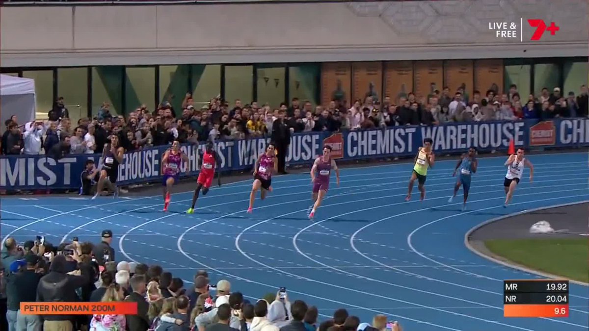 What a race! Kennedy destroys his personal best as he beats Gout to win the Men's 200m! Watch the full replay of the Australian Athletics Maurie Plant Meet on 7plus at