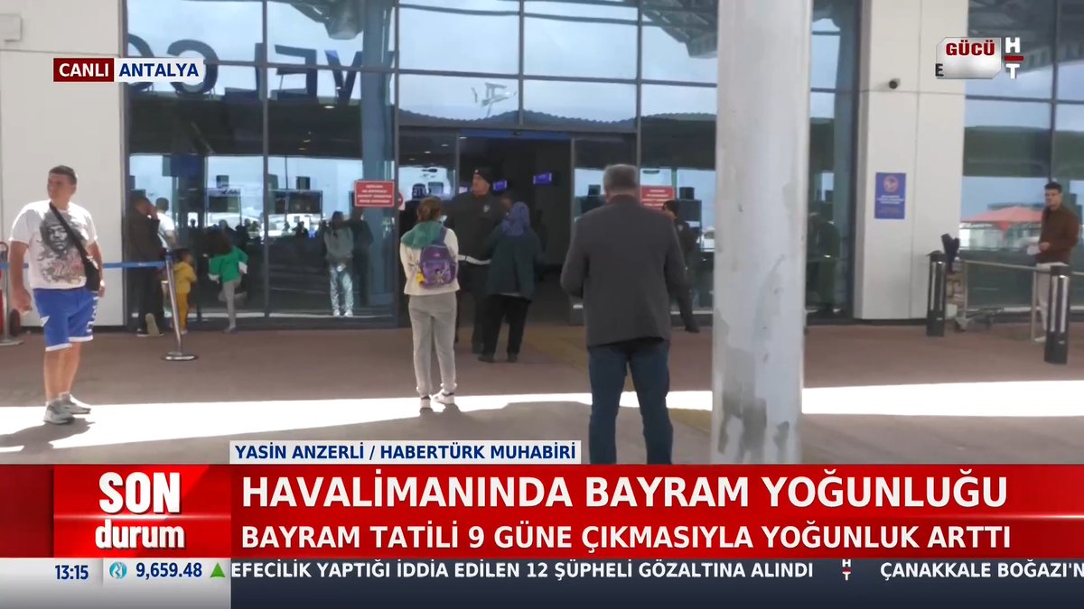 #SONDURUM - Bayram tatili 9 güne çıkmasıyla yoğunluk arttı. Antalya Havalimanı'nda son durum ne?