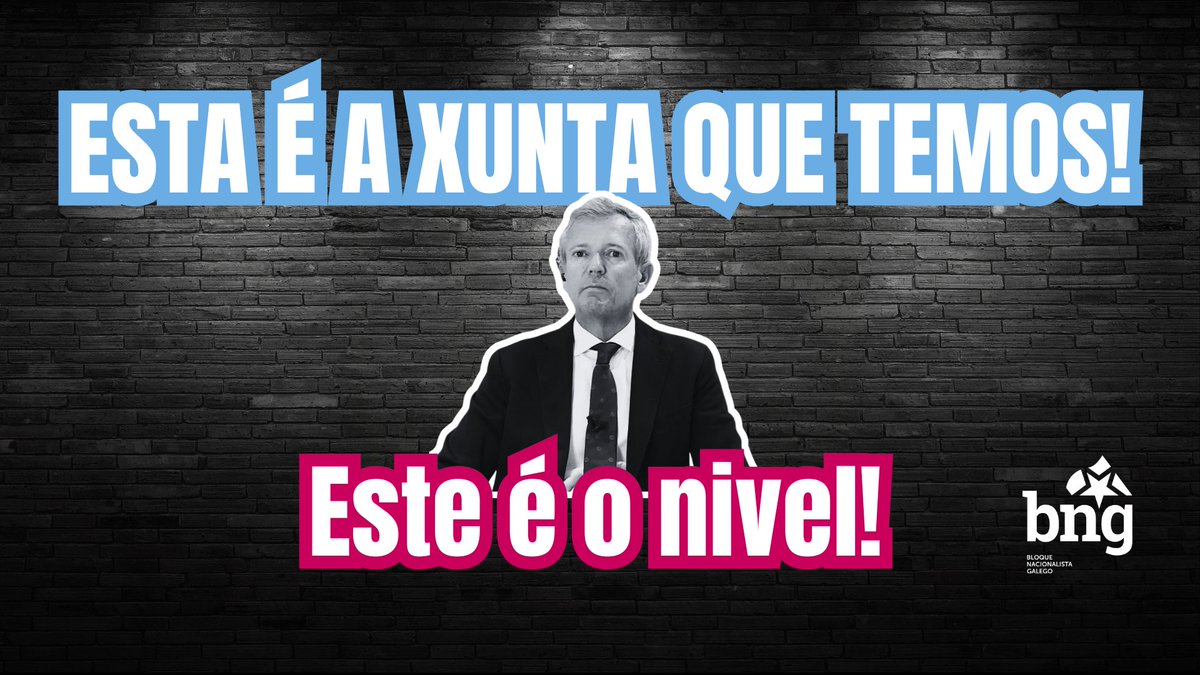 NON É O CLUB DA COMEDIA, É A XUNTA DE GALICIA. Este é o niveliño do goberno do PP que padecemos.