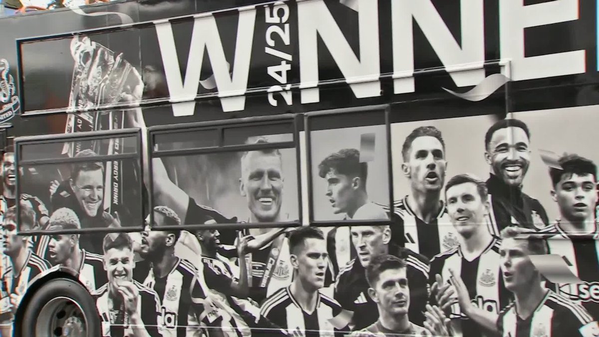 Newcastle will have an open top bus parade today to celebrate their Carabao Cup win 🏆