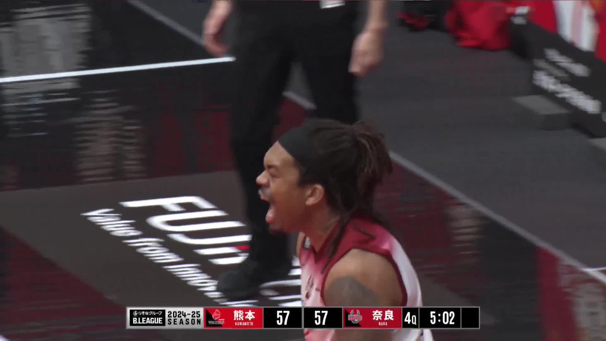均衡を破る強烈な一撃⚡ 奈良#11 ジャクソンのボースハンドダンクにリングが揺れる！ Cameron Jackson バンビシャス奈良 📡バスケットLIVEで見逃し視聴 #Bリーグ #りそなグループ