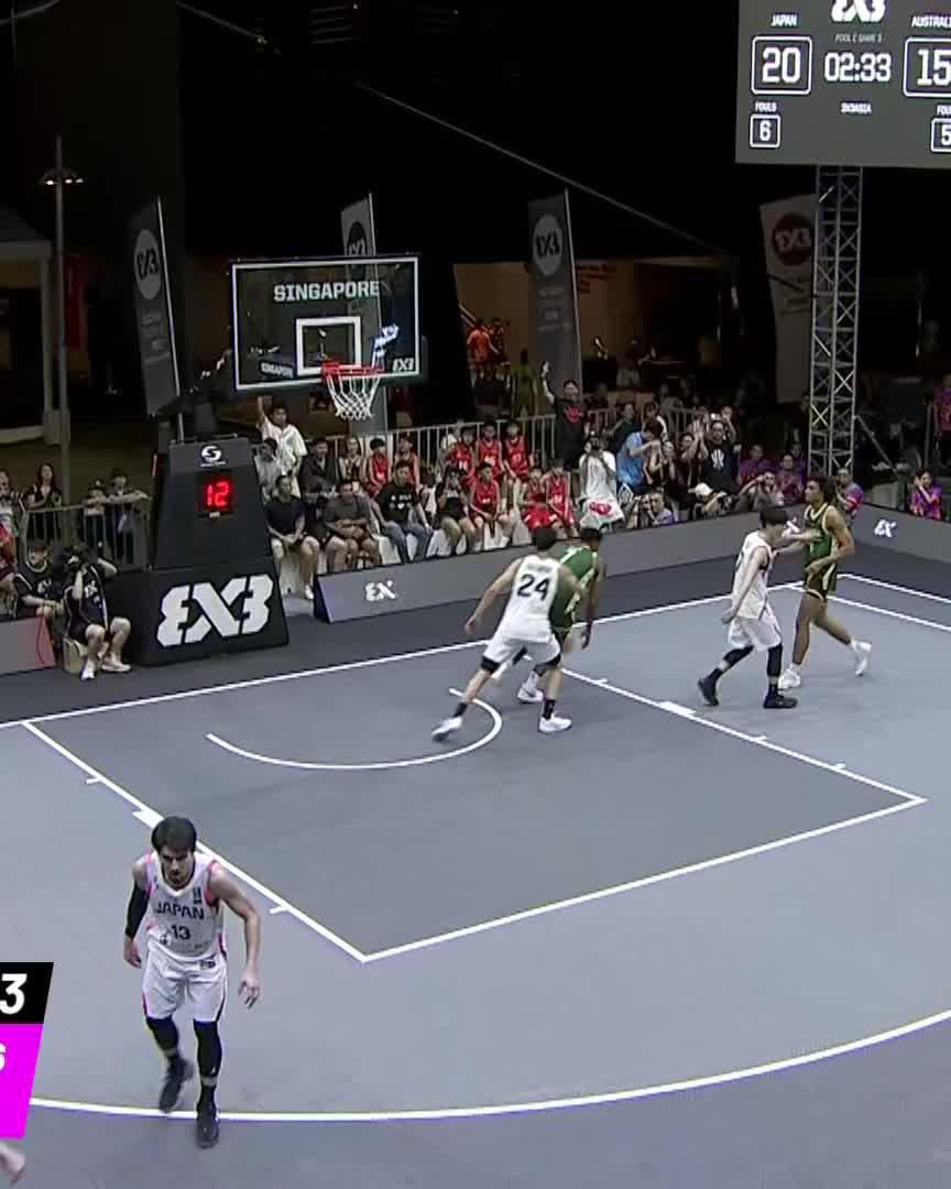 🤯 OZAWA. UNSTOPPABLE! 🔥🇯🇵 💪 He leads Japan in their W over Reigning #3x3Asia Champs Australia! #3x3Asia
