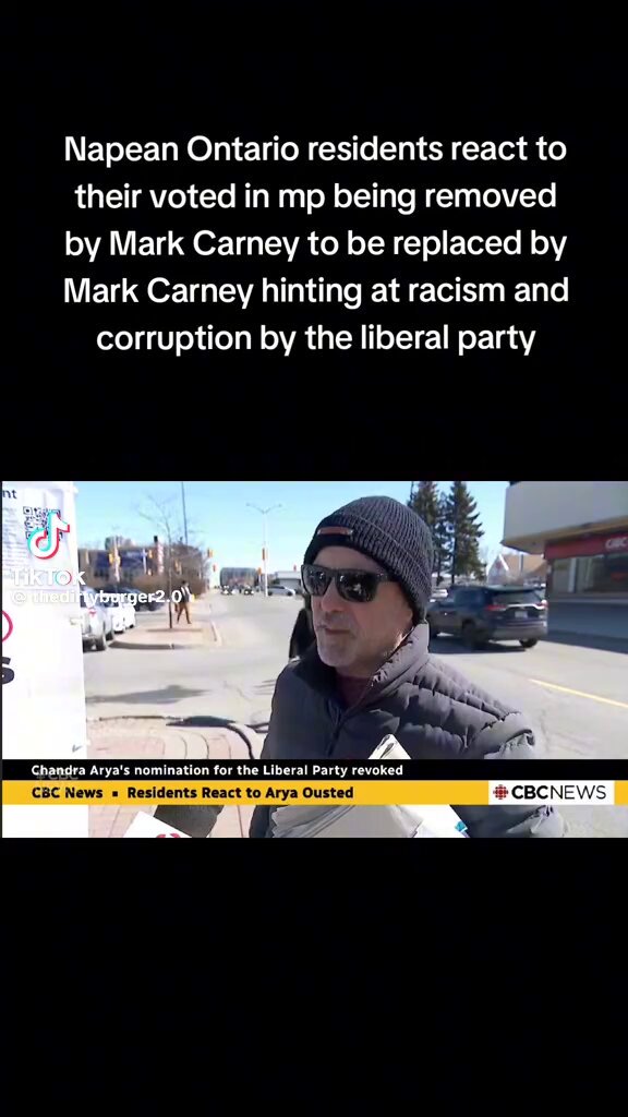 🚨NEW Nepean residents are NOT reacting well to Mark Carney canceling Arya Chandra and stealing his riding For political gain