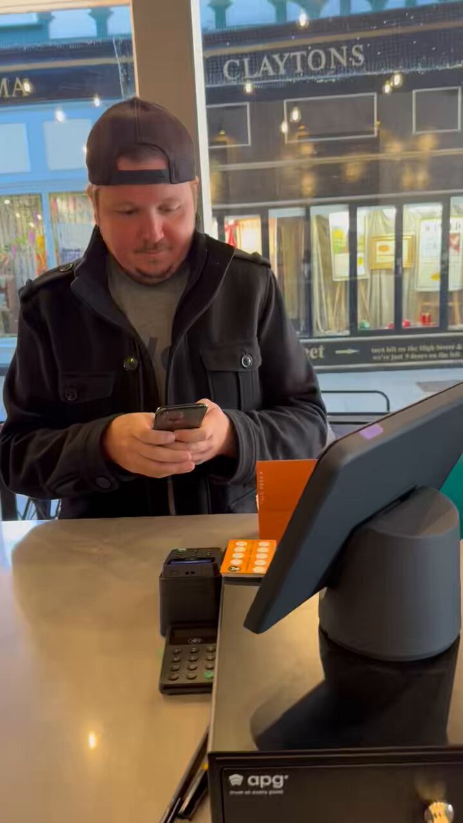 First coffee sold at Real Coffee for #bitcoin, Nick from Texas, legend.
