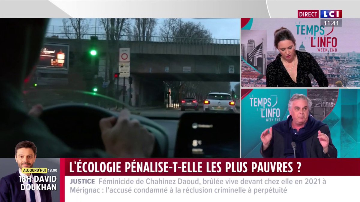 ZFE : « on est en train de dire à une vieille dame, qui a une voiture de 142000 km dont elle se sert 3 fois par mois et qui a une pension, non imposable : faites une avance de 10000 € puis un crédit de 450 € par mois », Alexandre Jardin dit les choses..