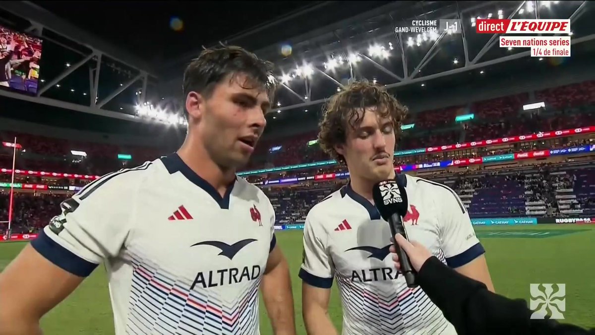 Les Français ont réussi une superbe performance en sortant la Nouvelle-Zélande de l'étape de Hong Kong des Sevens Series, et ont assuré en interview d'après-match en anglais 😉