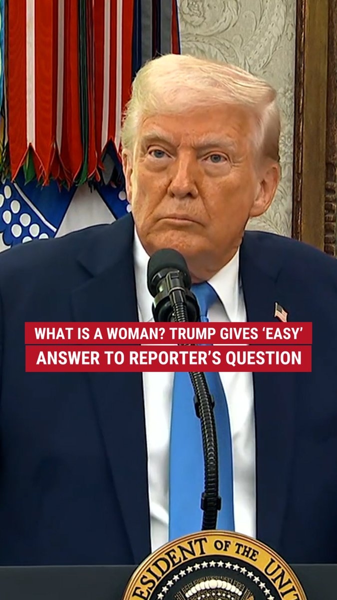 ‘MUCH SMARTER’: Donald J. Trump drew laughs from the press for his response to a reporter who asked him to define a woman.