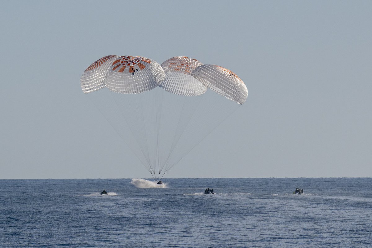 Looking back on our journey home. It was a privilege to call International Space Station home, to live and work, and to be a part of a mission and a team that spans the globe working in cooperation for the benefit of humanity. Crew-10, we're excited to see what you will accomplish!