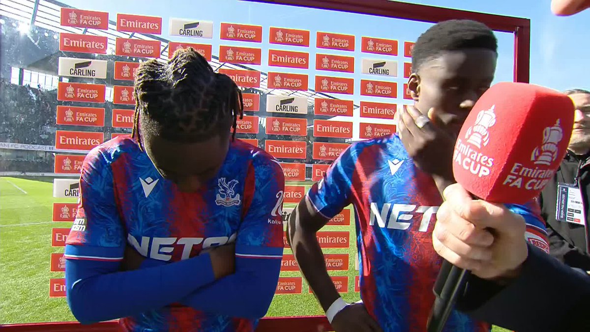 Eberechi Eze and Marc Guéhi sum up their thoughts as Crystal Palace F.C. progress to the #EmiratesFACup semi-finals 🦅