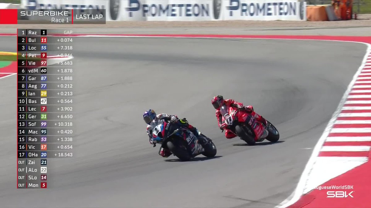 🚨 LAST LAP ALERT! 🚨 The battle is still ON 🔛 #PortugueseWorldSBK 🇵🇹