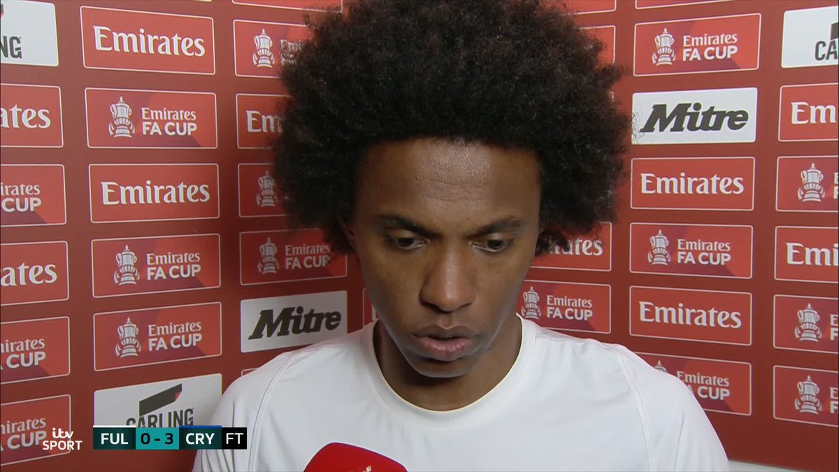 🗣️ "We are sad because we think we deserved more." 🤍🖤 Willian after Fulham's defeat in the quarterfinal of the FA Cup #ITVFootball | #FACup | Gabriel Clarke