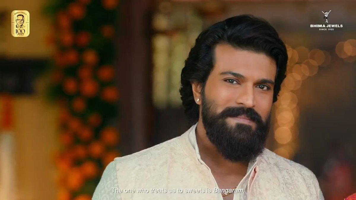 #RamCharan's recent commercial for Bhima Jewels.