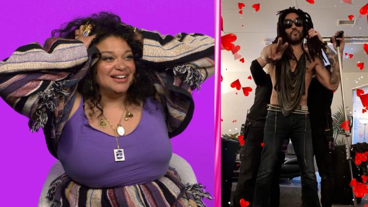 Lenny Kravitz surprises Michelle Buteau to congratulate her on Survival of the Thickest Season 2!!!!