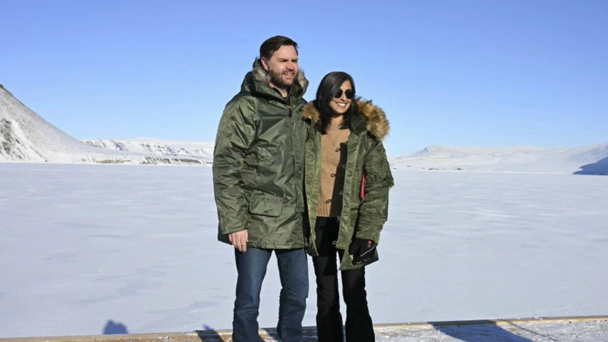 Vice President Vance doubled down on the Trump administration's interest in acquiring Greenland while visiting the Pituffik Space Base as President Trump argued the U.S. "can't" do without the island. Read more: