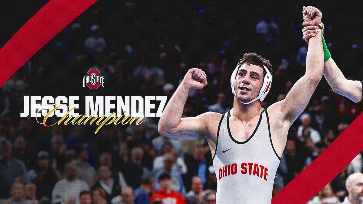 “The Buckeye goes Back to Back 🏆” Make that two time National Champion, the baddest man alive, Jesse Mendez. #GoBucks | #DevelopedHere