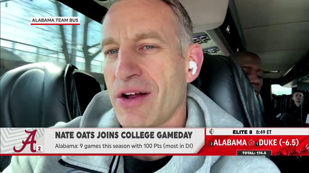 Alabama HC Nate Oats says patience is key against “elite defenses” like 1-seed Duke ✍️ "We can’t turn it over and we got to get good shots no matter how long it takes us on the shot clock."