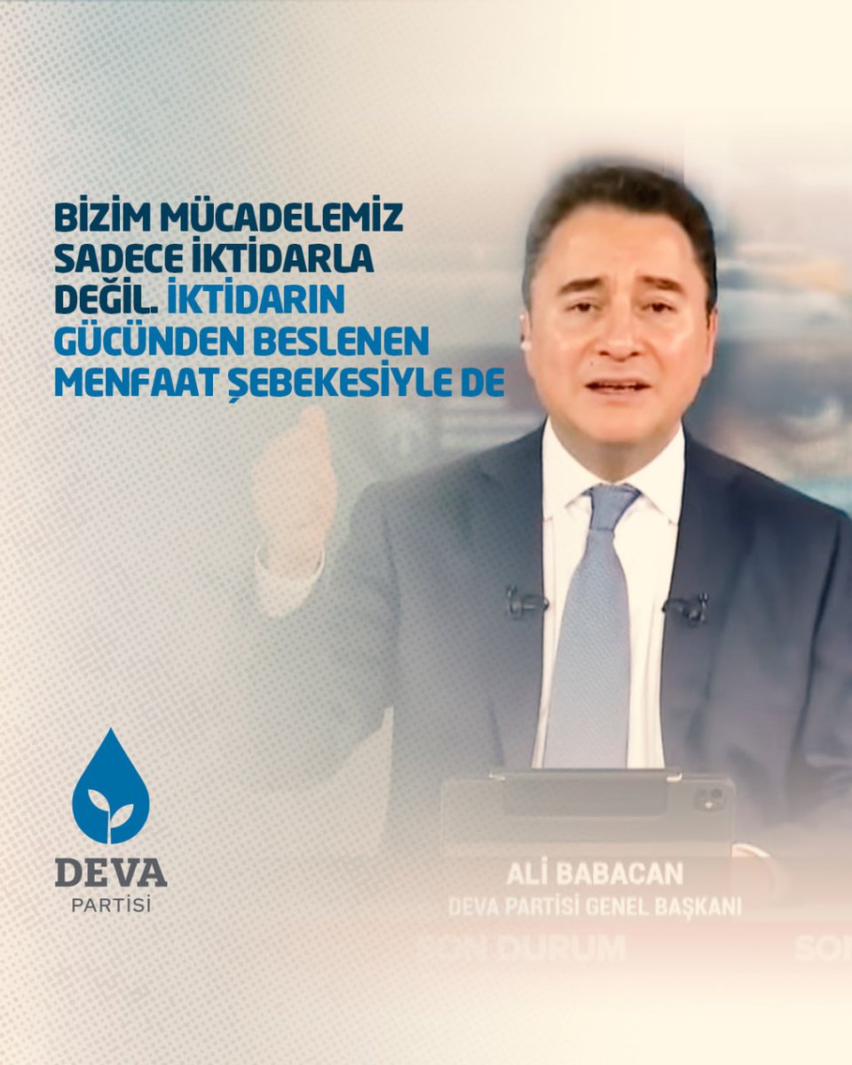 Bizim mücadelemiz sadece iktidarla değil. Bizim mücadelemiz, iktidarın gücünden beslenen menfaat şebekesiyle de.