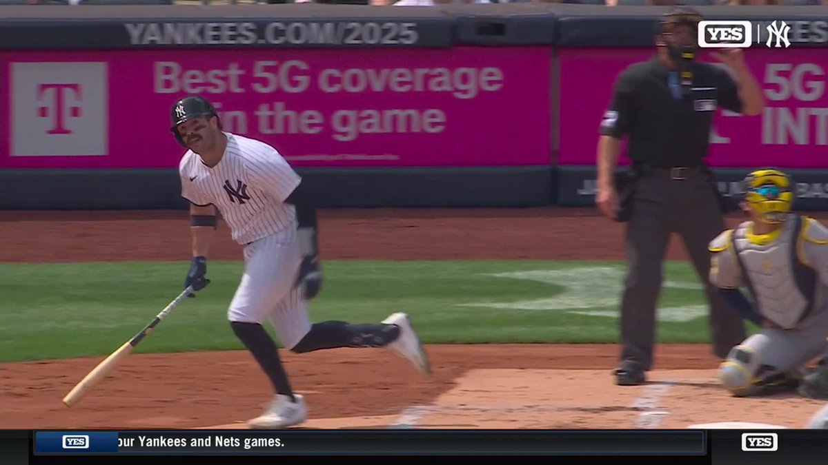 Austin Wells gives the Yankees their first four-homer first inning EVER! #YANKSonYES