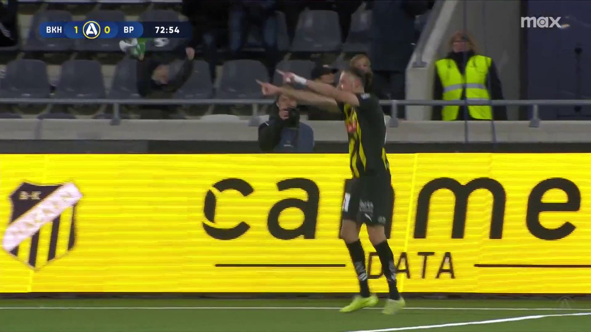 Amor Layouni! 1-0 till Häcken hemma mot BP! ⚫🟡 📲 Se matchen på Max