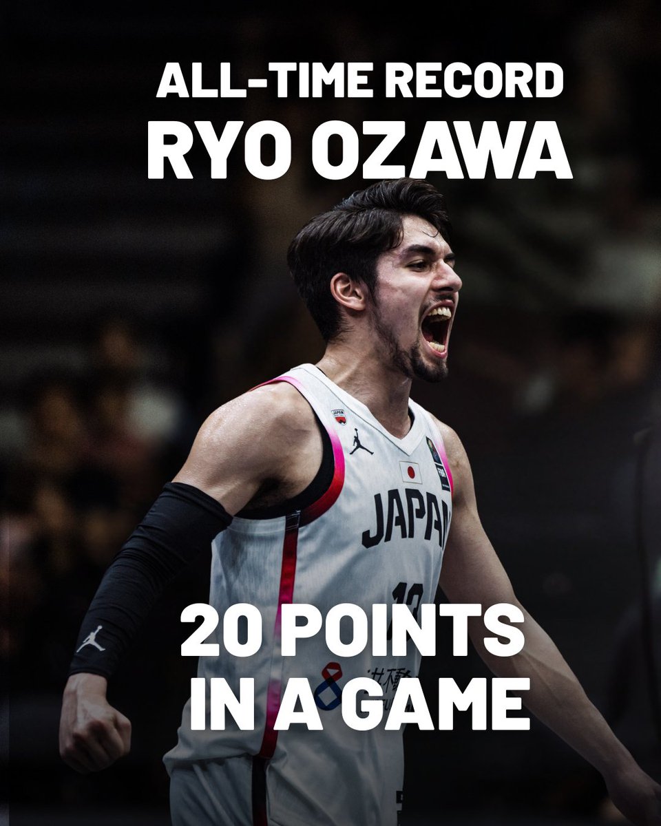 20 POINTS IN 1 GAME 🤯 Ryo Ozawa 🇯🇵 set up a new record in 3x3 scoring 20 points against Iran 🤯 Remember that, in 3x3, the first team to score 21 points wins the game😳 #3x3Asia