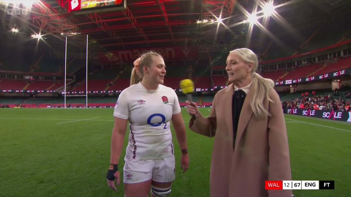 2022: Put in an induced coma. 2025: Two tries on her England debut. A very special day for Abi burton ❤️ #BBCRugby #W6N