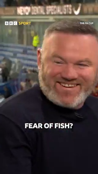 🗣️ Wayne Rooney: "I just don't like them!" The half-time chat was a bit fishy 🐟 #BBCFACup #BBCFootball