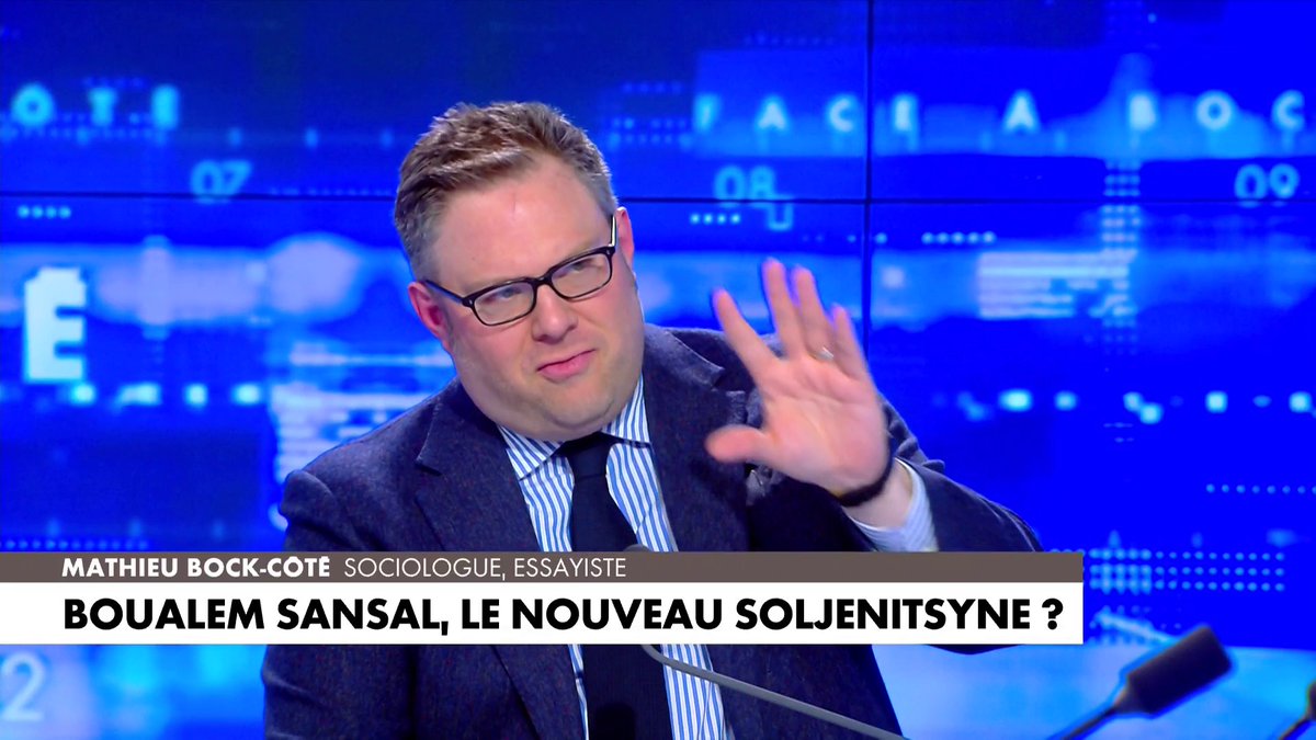 «Boualem Sansal, le nouveau Soljenitsyne» : l'édito de Mathieu Bock-Côté dans #Facealinfo