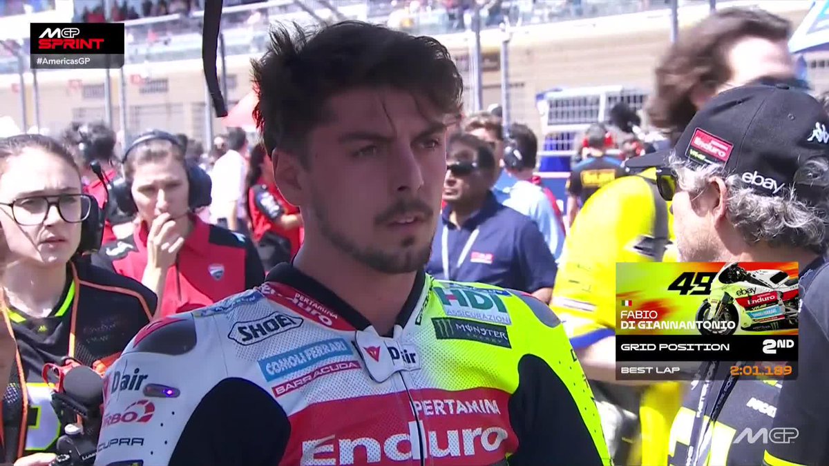 A golden opportunity for @fabiodiggia49 from 2nd on the grid 🚀 #AmericasGP 🇺🇸