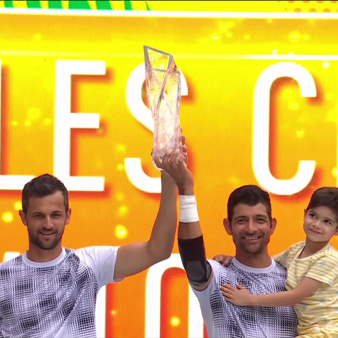 Hoist it HIGH 🙌 Marcelo Arevalo &amp; Mate Pavic are the sixth men's duo to complete the Sunshine Double! #MiamiOpen
