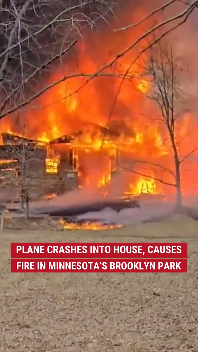 A small plane crashed into a Minnesota house on Saturday afternoon, completely engulfing it in flames.