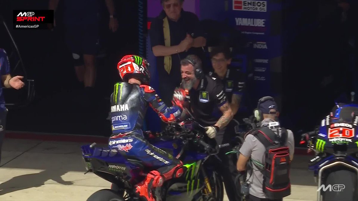 He might have come up short against the VR46 duo, but what a great comeback ride from Quartararo! 👏 #AmericasGP 🇺🇸