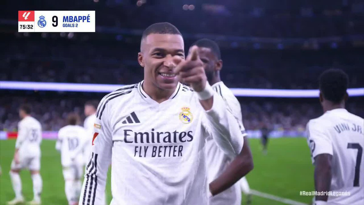 KYLIAN MBAPPÉ WITH A BRILLIANT SET PIECE TO GIVE MADRID THE LEAD 🔥