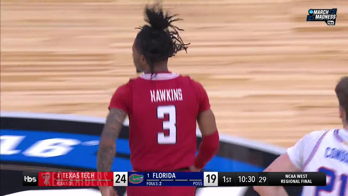 Texas Tech is on a quick 8-0 run early in the first half 🔥