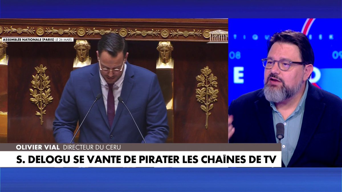 Olivier Vial, directeur du CERU, sur l'affaire Sébastien Delogu au sujet du piratage des chaînes TV : «Aujourd'hui, dans la culture de gauche, il y a encore ce mythe du Robin des Bois marxisant»