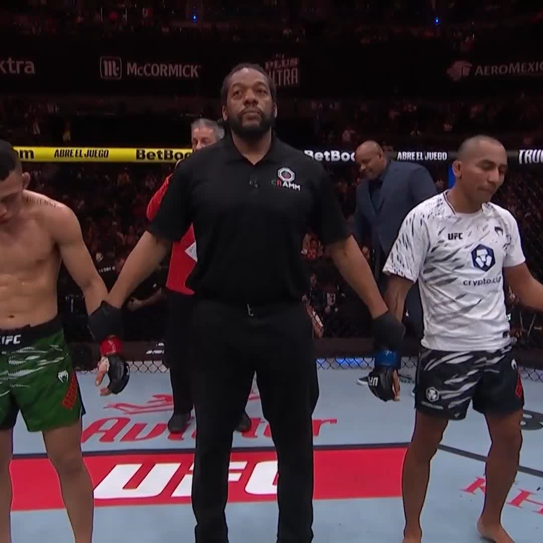 First UFC win ✅ Kevin Borjas is taking home the UD win from #UFCMexico!